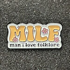 Taylor swift inspired folklore Enamel Pin - Yellow